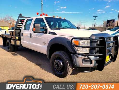 2013 Ford Super Duty F-550 DRW Chassis Cab Diesel Crew flatbed 4x4 for sale in Wheat Ridge, CO