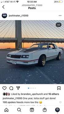 1987 monte carlo ss roller for sale in Woodbine, MD