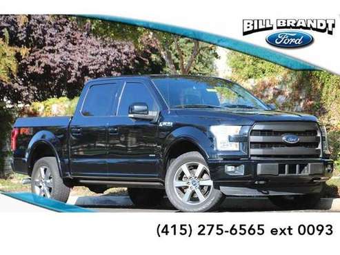2016 Ford F150 F150 F 150 F-150 truck Lariat 4D SuperCrew (Black) for sale in Brentwood, CA
