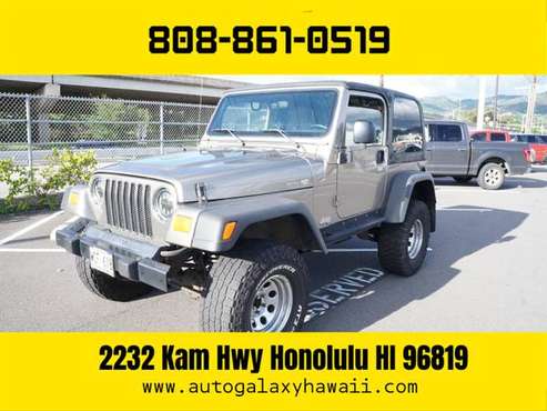 2004 JEEP WRANGLER 4WD - LIFTED TOW PKG BLUETOOTH Guar for sale in Honolulu, HI