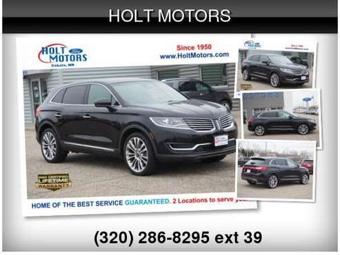 2018 Lincoln MKX Reserve - - by dealer - vehicle for sale in Cokato, MN