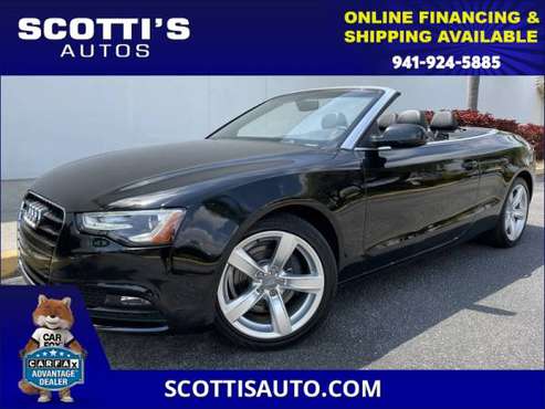 2014 Audi A5 CONVERTIBLE PREMIUM EDITION ONLY 47K MILES POWER for sale in Sarasota, FL