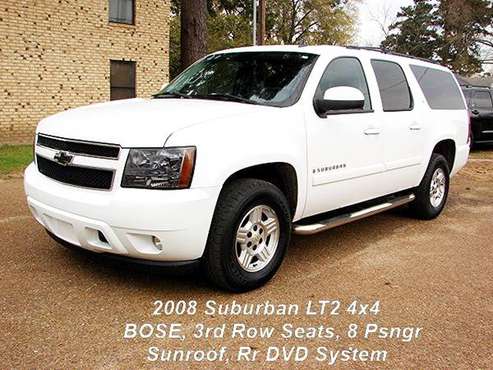 2008 Suburban LT2, 3rd Row, 8 Psngr, Rr DVD System, BOSE, Sunroof for sale in Quitman, TX