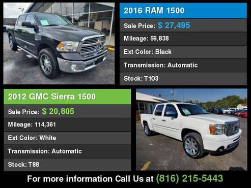 2016 Ford F150 4x4 XLT Sport Rear Cam 55k Miles Awesome Rates for sale in Lees Summit, MO