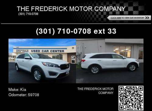 2016 Kia Sorento LX - cars & trucks - by dealer - vehicle automotive... for sale in Frederick, MD