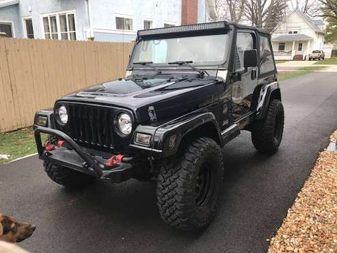 2000 Jeep Wrangler Sahara 2" Lift, SYE, Poison Spyder TJ 33" Tires -... for sale in Lockport, IL