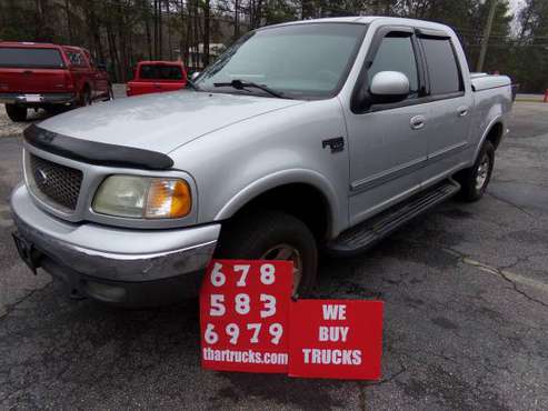2002 FORD F150 XLT 4X4 CREWCAB FOUR WHEEL DRIVE - - by for sale in Locust Grove, GA