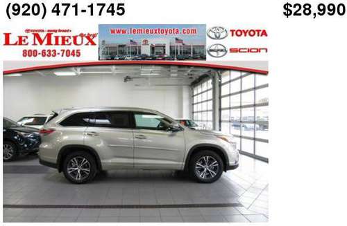 2016 Toyota Highlander XLE for sale in Green Bay, WI