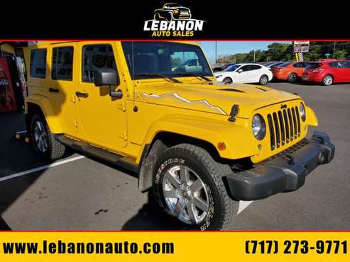 !!!2015 Jeep Wrangler Unlimited X!!! Baja Yellow/NAV/Automatic/Leather for sale in Lebanon, PA