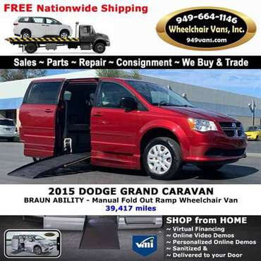 2015 Dodge Grand Caravan SE Wheelchair Van BraunAbility - Manual Fo... for sale in LAGUNA HILLS, AZ