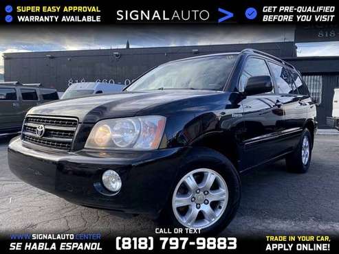 2003 Toyota Highlander Sport Utility 4D 4 D 4-D FOR ONLY - cars & for sale in Sylmar, CA