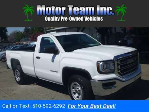 2018 GMC Sierra 1500 Base Long Box 2WD White GOOD OR BAD CREDIT! for sale in Hayward, CA