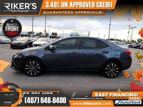 $199/mo - 2018 Toyota Corolla SE - 100 Approved! - cars & trucks -... for sale in Kissimmee, FL