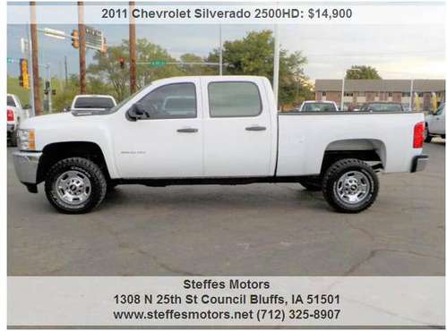 2011 Chevrolet Silverado 2500 Crew Cab Shortbox 4x4 for sale in Council Bluffs, NE