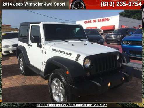 2014 Jeep Wrangler 4wd Sport 4wd Sport for sale in TAMPA, FL
