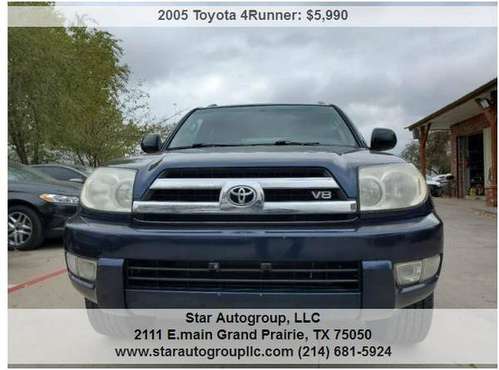 2005 Toyota 4Runner - cars & trucks - by dealer - vehicle automotive... for sale in Grand Prairie, TX
