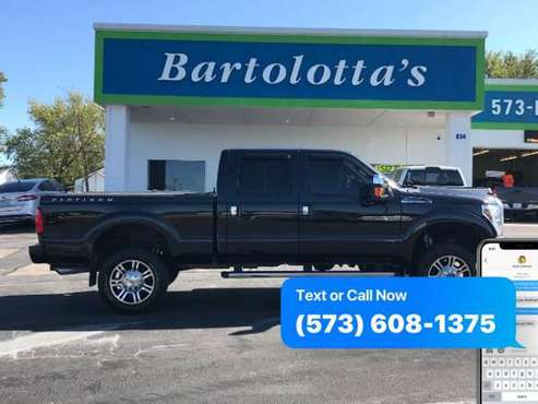 2015 Ford F-250 F250 F 250 SD XLT Crew Cab 4WD - CALL/TEXT for sale in Sullivan, MO