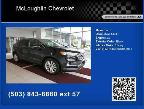 2019 Ford Edge Titanium **We Offer Financing To Anyone the Law for sale in Milwaukie, OR
