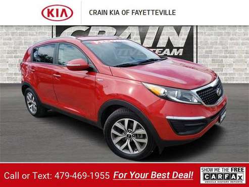 2015 Kia Sportage LX suv Signal Red for sale in Fayetteville, AR