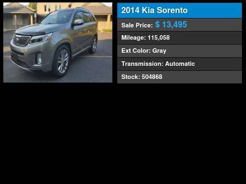 2014 Kia Sorento AWD 4dr V6 SX Limited - - by dealer for sale in Portland, OR