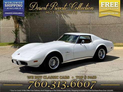 1976 Chevrolet Corvette Stingray Coupe Coupe with a GREAT COLOR for sale in Palm Desert, NY