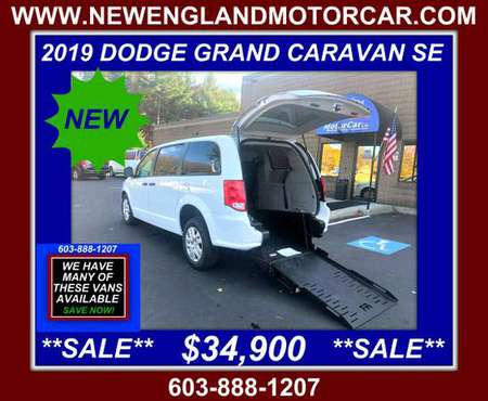 ♿ ♿ 2019 DODGE GRAND CARAVAN SE💲NEW💲HANDICAP VAN SALE! - cars &... for sale in Hudson, RI