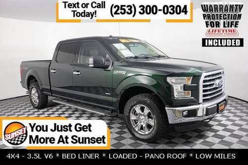 2016 Ford F-150 4x4 4WD F150 Crew cab XLT SuperCrew PICKUP TRUCK for sale in Sumner, WA