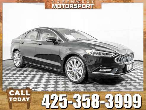 *LEATHER* 2017 *Ford Fusion* Titanium AWD for sale in Lynnwood, WA