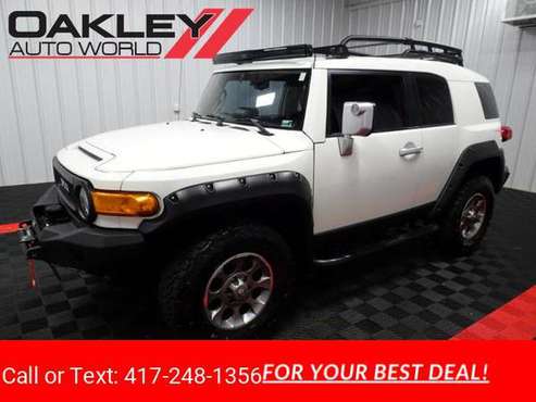2012 Toyota FJ Cruiser 4WD hatchback White - cars & trucks - by... for sale in Branson West, MO