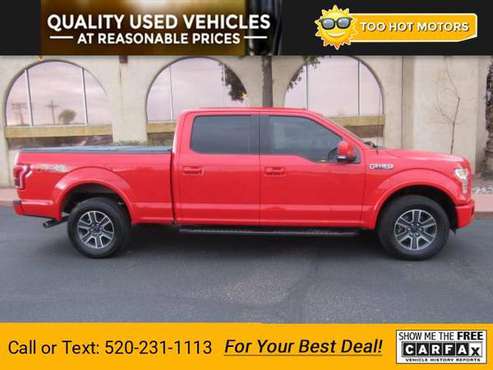 2015 Ford F150 Lariat pickup Red - - by dealer for sale in Tucson, AZ