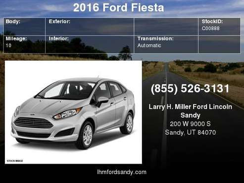 2016 Ford Fiesta S Schedule a test drive today! for sale in Sandy, UT