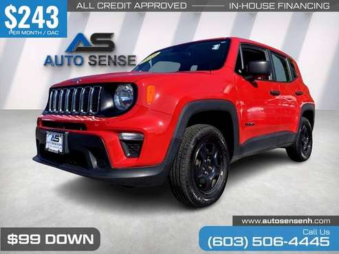 243/mo - 2019 Jeep Renegade Sport - - by dealer for sale in Salem, ME