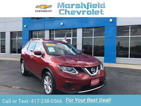 2016 Nissan Rogue SV suv Cayenne Red for sale in Marshfield, MO