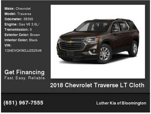 2018 Chevrolet Chevy Traverse LT Cloth - - by dealer for sale in Bloomington, MN