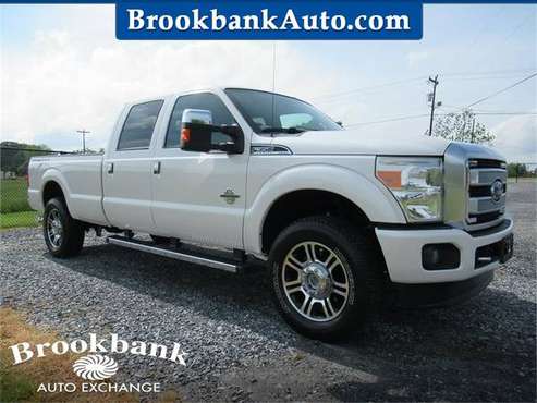 2015 FORD F350 SUPER DUTY PLATINUM, White APPLY ONLINE for sale in Summerfield, SC