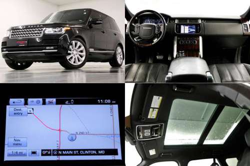 SLEEK Black RANGE ROVER 2015 Land Rover Supercharged 4WD SUV for sale in Clinton, MO