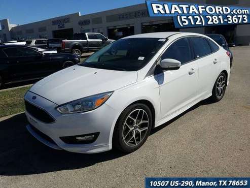 2015 Ford Focus White Great Deal! for sale in Manor, TX