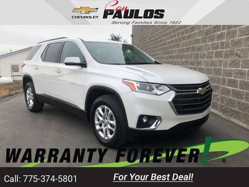 2020 Chevy Chevrolet Traverse LT Cloth suv Iridescent Pearl Tricoat for sale in Jerome, NV