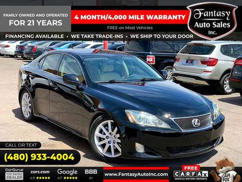 2008 Lexus IS 250 Sport Sedan Automatic RWD FOR ONLY 183/mo! - cars for sale in Phoenix, AZ