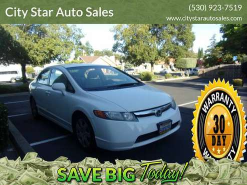 2006 Honda Civic 4D LX Sedan: Clean title! 30 Days Warranty! for sale in Marysville, CA