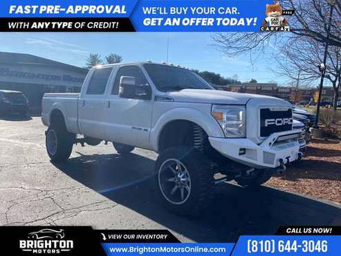 2016 Ford F-350SD Platinum 4WD! DIESEL!Crew Cab FOR ONLY $636/mo! -... for sale in Brighton, MI