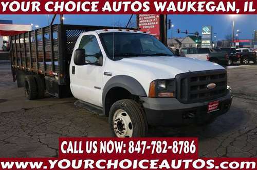 2005*FORD*F450*SUPER DUTY*1OWNER FLATBED TRUCK HUGE CARGO SPACE C50404 for sale in WAUKEGAN, IL