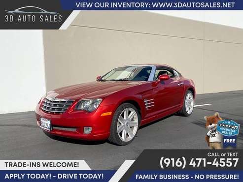 189/mo - 2004 Chrysler Crossfire Base 2dr 2 dr 2-dr Sports Coupe for sale in Rocklin, CA