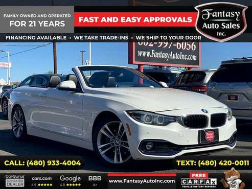 2018 BMW 4 Series 430i 430 i 430-i Convertible RWD SPORT PACKAGE FOR for sale in Phoenix, AZ