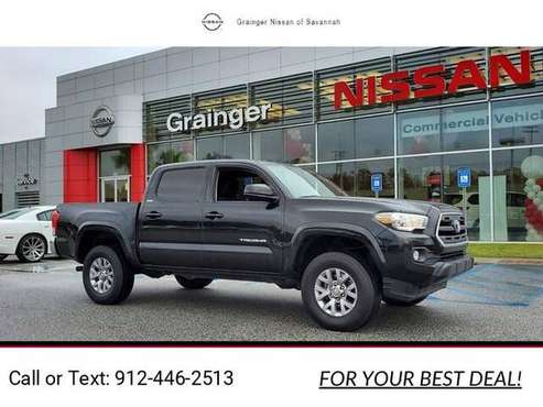 2017 Toyota Tacoma SR5 Double Cab 5 Bed V6 4x4 AT pickup Black -... for sale in Savannah, GA