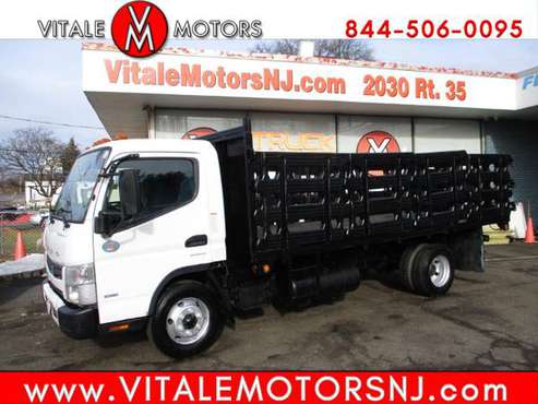 2014 Mitsubishi Fuso FE 16 FOOT FLAT BED, RACK BODY for sale in UT