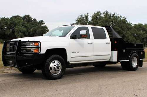 2016 CHEVY SILVERADO FLATBED 3500 6.6L DURMAX 4X4 1 OWNER LTZ PACKAGE! for sale in Temple, MI