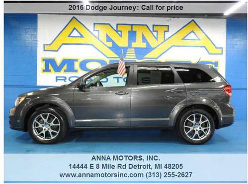 2016 DODGE JOURNEY R/T, WE FINANCE YOU W/$595*DN TODAY-STOP BY OR CALL for sale in Detroit, MI