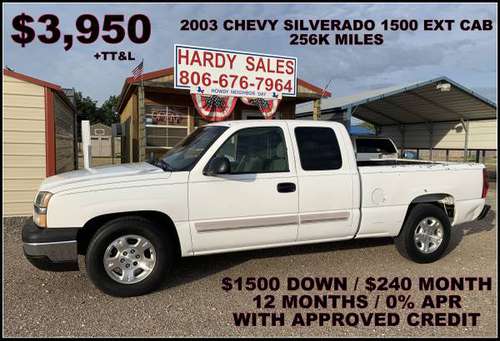 2003 CHEVROLET SILVERADO 1500 EXT CAB for sale in FRITCH, TX
