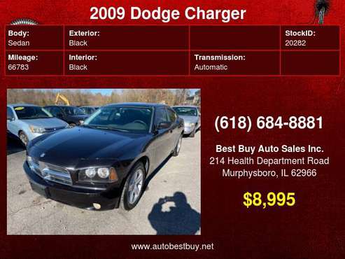2009 Dodge Charger SXT 4dr Sedan Call for Steve or Dean - cars &... for sale in Murphysboro, IL